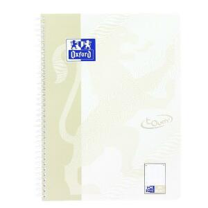 Oxford  TOUCH Collegeblock A4+, 80 Blatt, Microperforation und Ausreißhilfe, Dotted, SCRIBZEE® kompatibel, lichtgrau