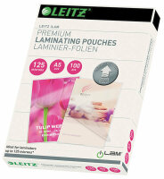 LEITZ Laminierfolie A5 100 Stk. Udt 125 Mic Glasklar