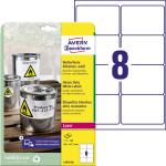 Zweckform Wetterfeste Etiketten 99,1x67,7mm weiß