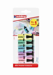 Edding Mini Textmarker 7 5er-Blister sortiert pastell BTS