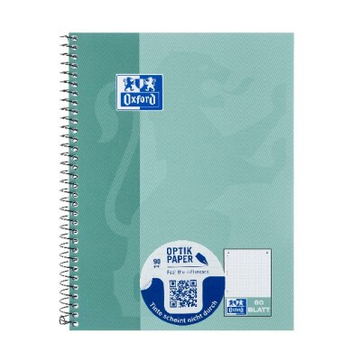 Oxford Collegeblock A5+, 80 Blatt, Microperforation und Ausreißhilfe, Dotted, SCRIBZEE® kompatibel