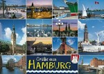 Postkarte Hamburg GRÜßE AUS HAMBURG