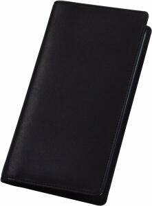 Visitenkartenetui 20x11,2 cm schwarz Alassio 41009 Leder f. 120 Karten