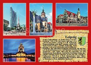 Postkarte Leipzig Historisches Leipzig - 148 x 105mm