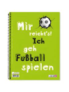 Collegeblock A4+ Fußball 2fach sortiert - Lineatur 28 80 Blatt 70g