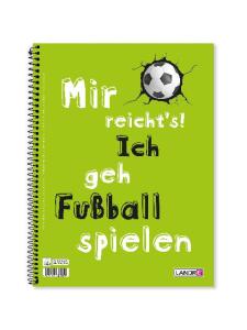 Collegeblock A4+ kariert Fußball 2fach sortiert - Lineatur 28 80 Blatt 70g 4fach gelocht holzfrei Landre - Hamelin