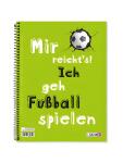 Collegeblock A4+ Fußball 2fach sortiert - Lineatur...