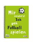 Collegeblock A4+ kariert Fußball 2fach sortiert -...
