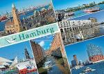 Postkarte Hamburg mehrteilig schräg