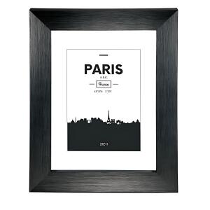 Bilderrahmen Kunststoff Paris schwarz 30x40cm - für Bildformat 20x48cm