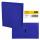 Ringbuch A4 blau 2 Ringe 20mm Rückenbreite - 16mm Ringdurchmesser Stärke µ500 Idena