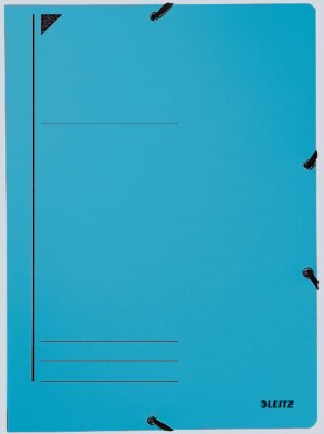 LEITZ 3980 Eckspanner A4 250Blatt PendarecKarton (RC) blau