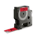 Schriftband 19mm x 7m schwarz/rot