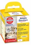 Zweckform Rollenetiketten 25x54mm strapazierfähig...