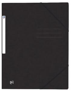 Eckspannmappe TOP FILE+, A4, aus 390 g/m² Karton, schwarz