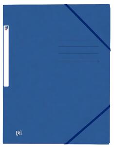 Eckspannmappe TOP FILE+, A4, aus 390 g/m² Karton, blau