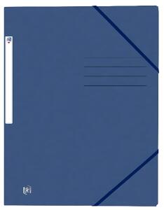 Eckspannmappe TOP FILE+, A4, aus 390 g/m² Karton, dunkelblau
