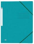 Eckspannmappe TOP FILE+, A4, aus 390 g/m² Karton, aqua