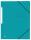Eckspannmappe TOP FILE+, A4, aus 390 g/m² Karton, aqua