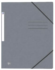 Eckspannmappe TOP FILE+, A4, aus 390 g/m² Karton, grau