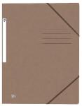 Eckspannmappe TOP FILE+, A4, aus 390 g/m² Karton, braun