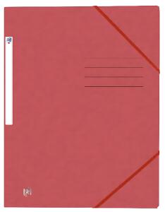 Eckspannmappe TOP FILE+, A4, aus 390 g/m² Karton, dunkelrot