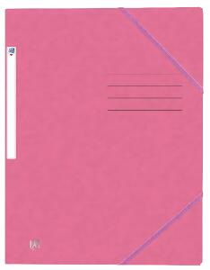 Eckspannmappe TOP FILE+, A4, aus 390 g/m² Karton, , rosa