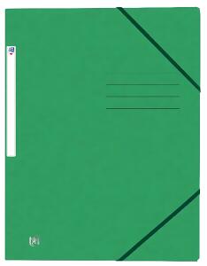 Eckspannmappe TOP FILE+, A4, aus 390 g/m² Karton, grün