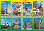 Postkarte Leipzig Sehenswürdigkeiten - 148 x 105mm
