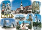 Postkarte Leipzig Uni-Riese - 148 x 105mm