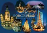 Postkarte Leipzig Leipzig bei Nacht - 148 x 105mm