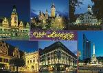 Postkarte Leipzig Leipzig bei Nacht - 148 x 105mm
