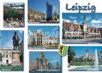 Postkarte Leipzig Sehenswürdigkeiten - 148 x 105mm