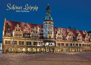 Postkarte Leipzig Altes Rathaus bei Nacht - 148 x 105mm