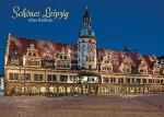 Postkarte Leipzig Altes Rathaus bei Nacht - 148 x 105mm