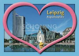 Super-Top-Cards Leipzig Augustusplatz - 170 x 120mm