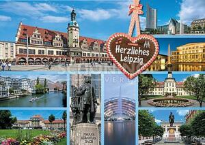 Super-Top-Cards Leipzig Herzliches Leipzig - 170 x 120mm