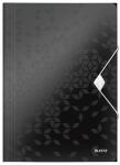 LEITZ 4599 Eckspannermappe WOW A4 PP schwarz metallic