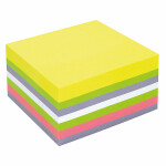 Haftnotizwürfel FSC-Mix 75x75x40mm 400 Blatt - inFo...