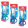 Schere 16cm im Blister Essentials sortiert - blau, lila, türkis, spitze Klingen aus rostfreiem Stahl, - 2D geformte Griffringe, Helit
