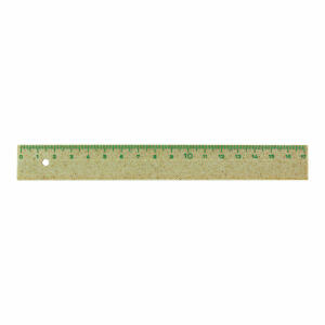 Lineal 17cm L17 Biofibre - heißgeprägte Skala, natur, - 97% biobasierter Biokunststoff Biofibre Silva, - biologisch abbaubar, Kum