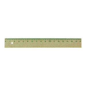 Lineal 17cm L17 Biofibre - heißgeprägte Skala, natur,