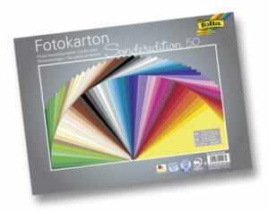 Fotokarton 50BG 300g sortiert FOLIA 6125/50 99 25x35cm