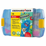 Plastilin-Knete sortiert 14er Box,2 Modellierstäbe