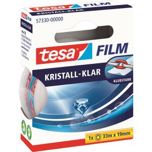 tesa Klebefilm kristall-klar - 19 mm x 33 m