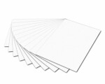 Tonzeichenpapier 50x70cm Weiß mit EAN,130g