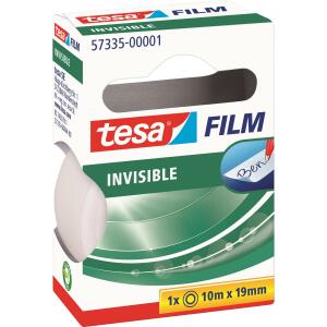 tesa Klebefilm matt-unsichtbar - beschriftbar, 19 mm x 10 m