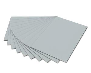 Fotokarton 50x70cm Silber mit EAN,300g