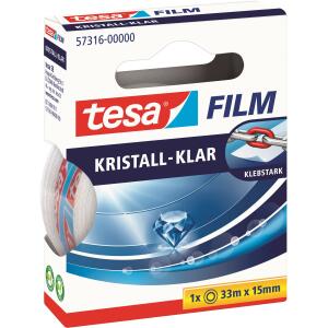 tesa Klebefilm kristall-klar - 15 mm x 33 m