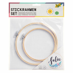 Stickrahmen 2er-Set inkl. Aida-Stoff